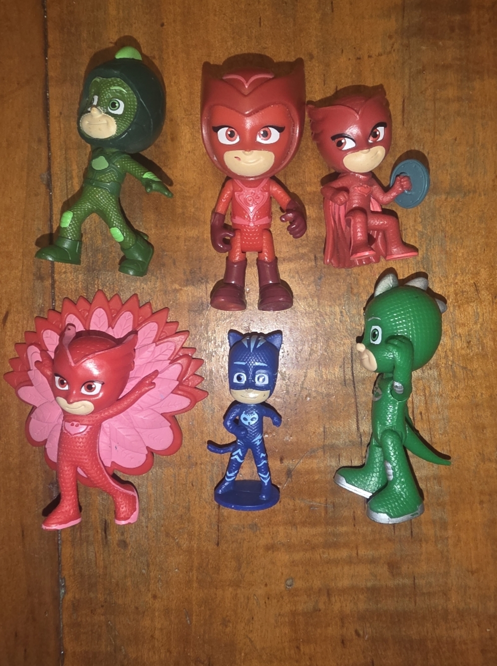 PJ Masks Lot of 6 Figures - Gekko, Catboy, Owlette